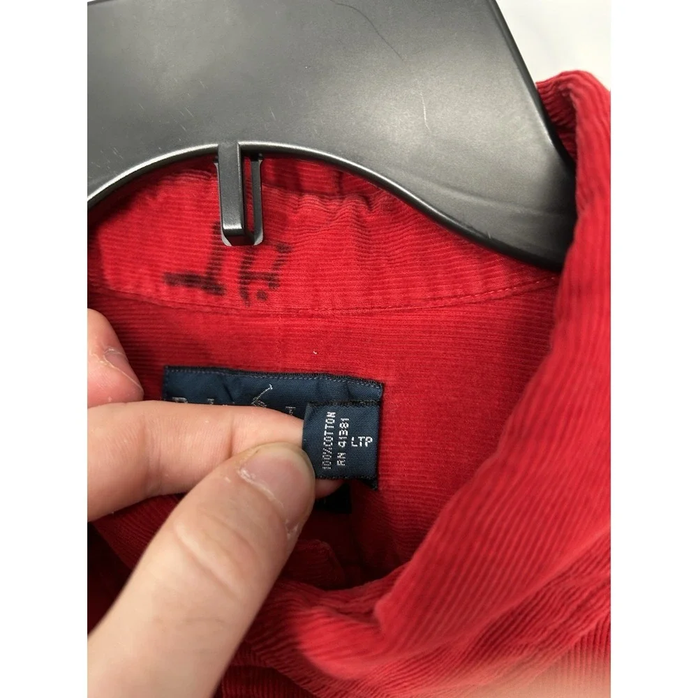 Polo Ralph Lauren Shirt 2XB 2XL Big Classic Fit Corduroy Long Sleeve Button Down - Picture 4 of 6